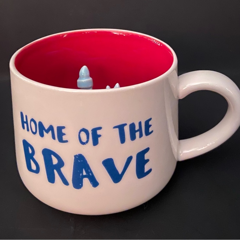 Whimsical Cupboard Coffee Mug ~ Home of the Brave ~ Statue of Liberty